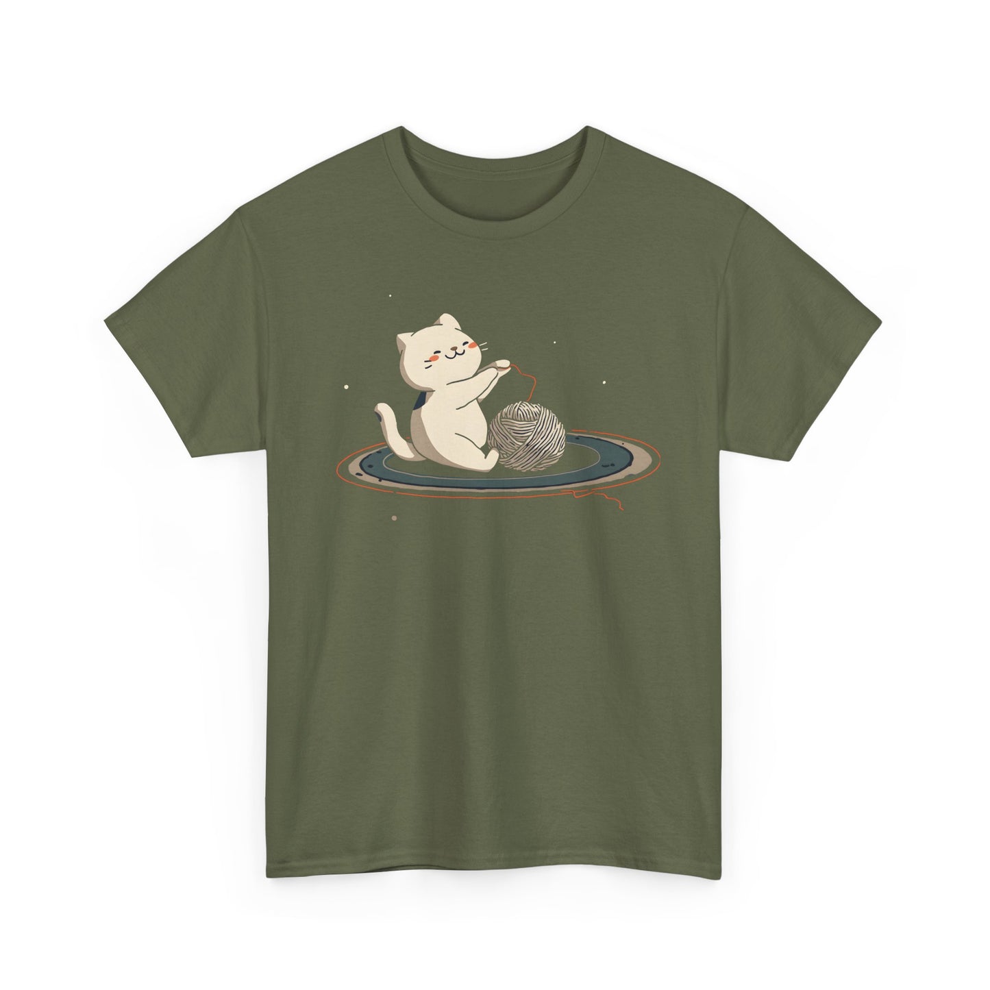 Cat On Saturn Graphic Tee