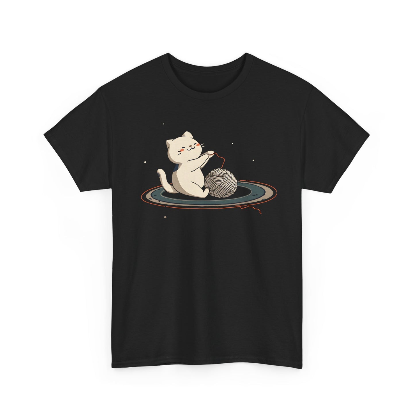 Cat On Saturn Graphic Tee
