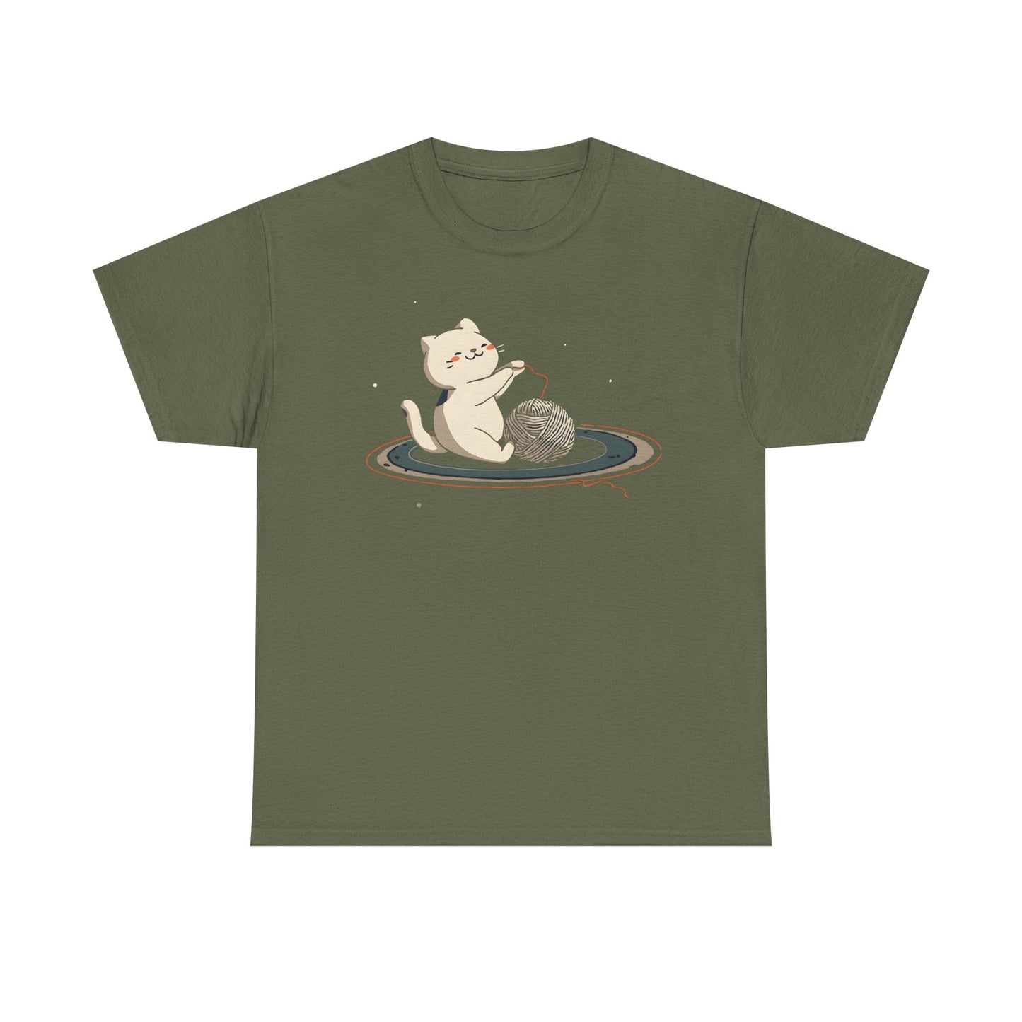 Cat On Saturn Graphic Tee