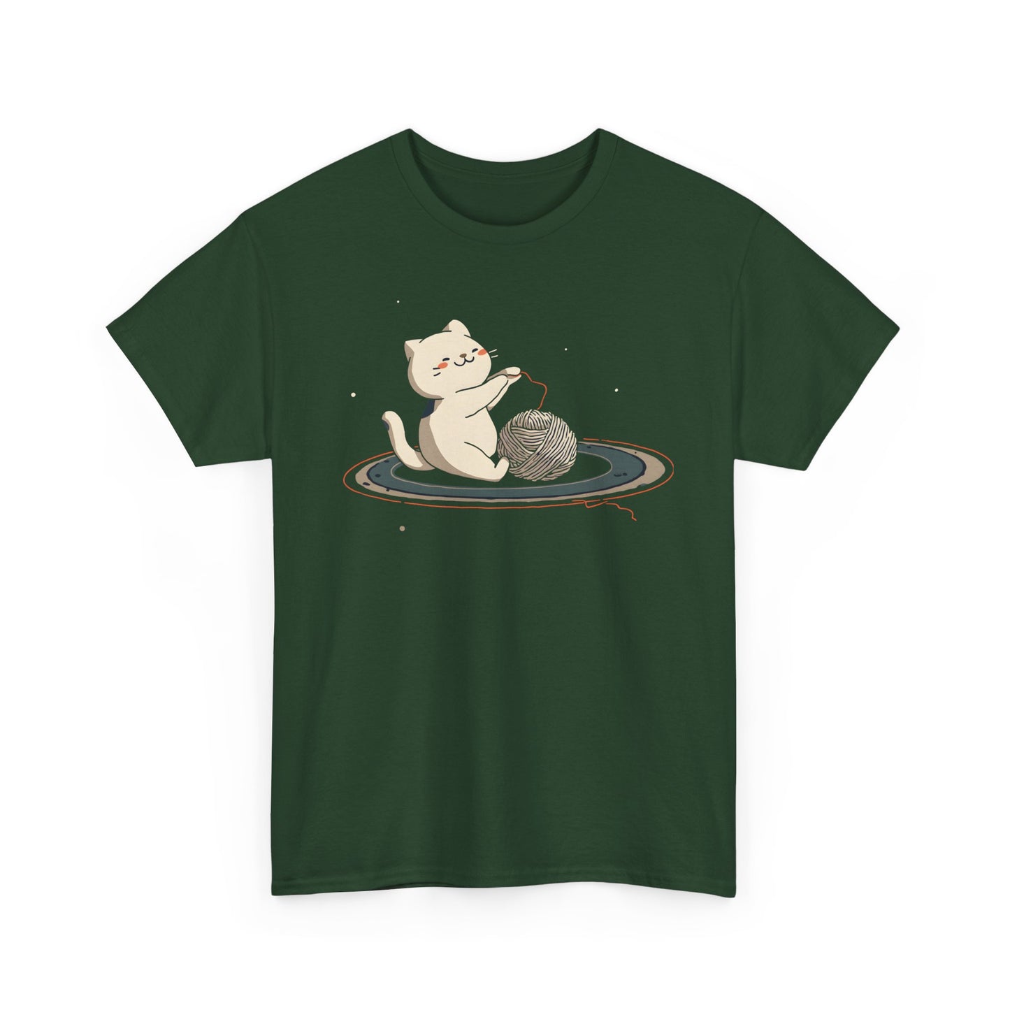 Cat On Saturn Graphic Tee