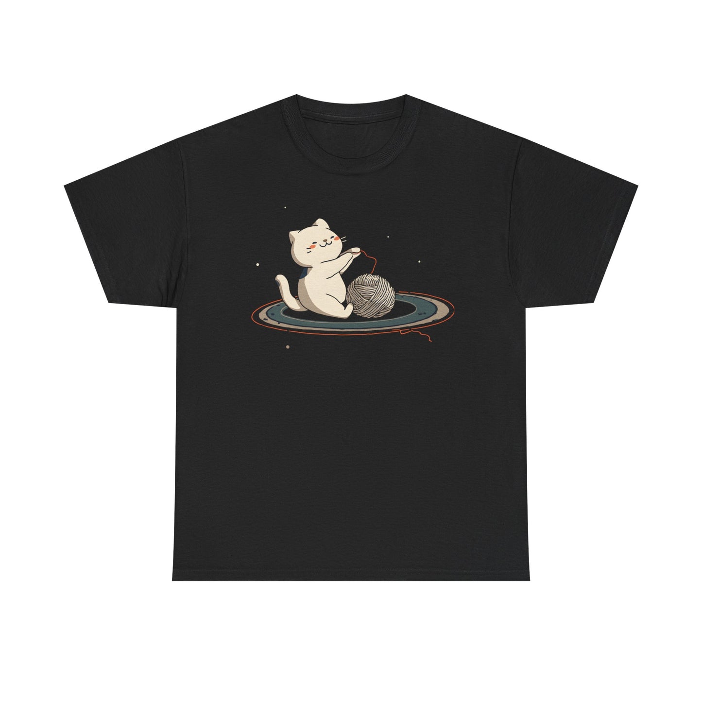 Cat On Saturn Graphic Tee