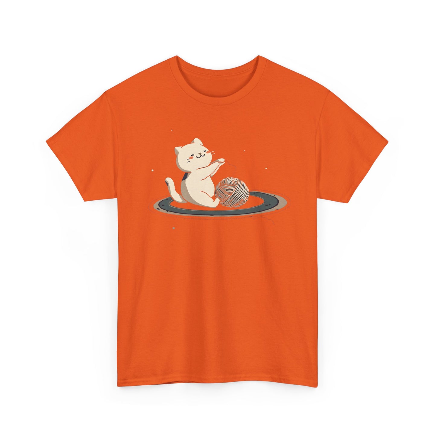 Cat On Saturn Graphic Tee
